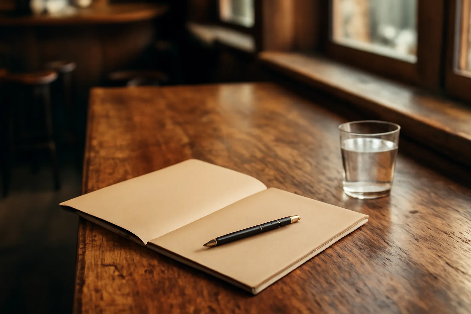 Restaurant bar top with lease paperwork, illustrating the cost of a liquor license in New York