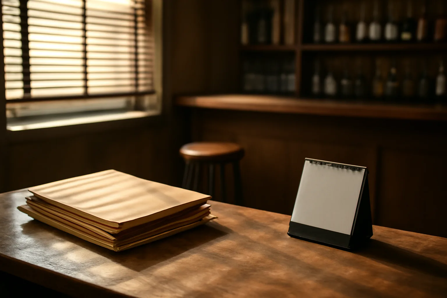 Bar office desk with folders and calendar, evoking california bar provisional license paperwork process