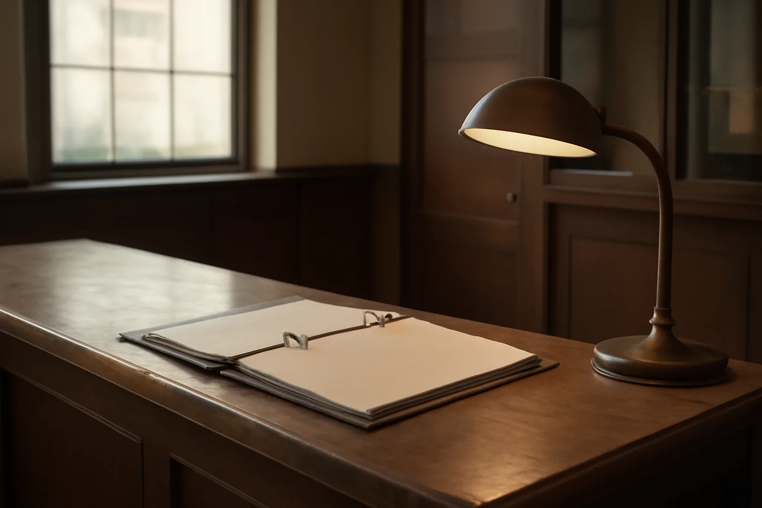 Municipal clerk office counter representing New Jersey liquor license application process